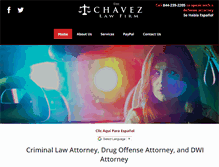 Tablet Screenshot of chavezlawfirm.com